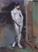 Henri Matisse Standing Model-Blue Academy (mk35) oil painting on canvas